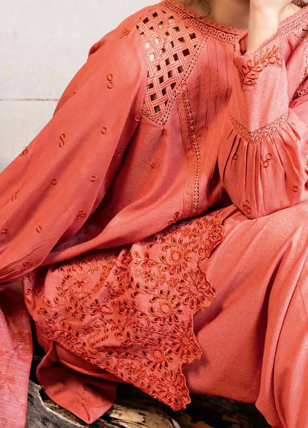 Sobia Nazir Embroidered Suits Unstitched 3 Piece SN24FE D-06 B - Fall Winter Collection