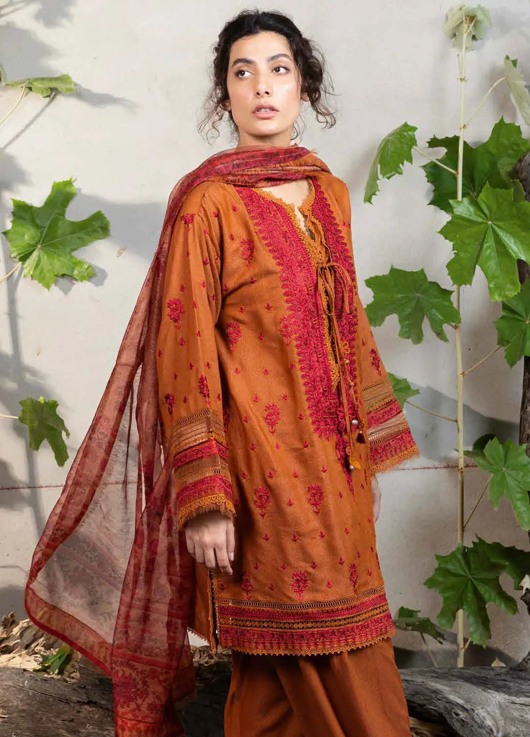 Sobia Nazir Embroidered Suits Unstitched 3 Piece SN24FE D-07 A - Fall Winter Collection