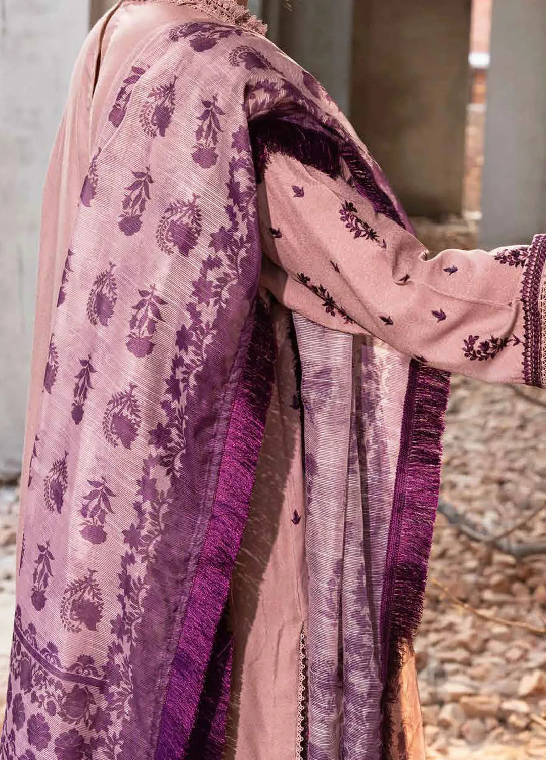 Sobia Nazir Embroidered Suits Unstitched 3 Piece SN24FE D-07 B - Fall Winter Collection