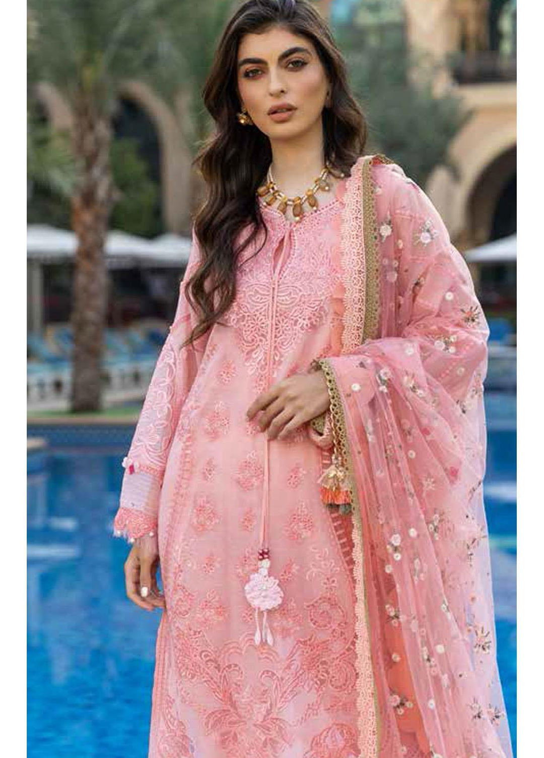 Sobia Nazir Embroidered Lawn Suits Unstitched 3 Piece SN22LL 10B - Luxury Summer Collection
