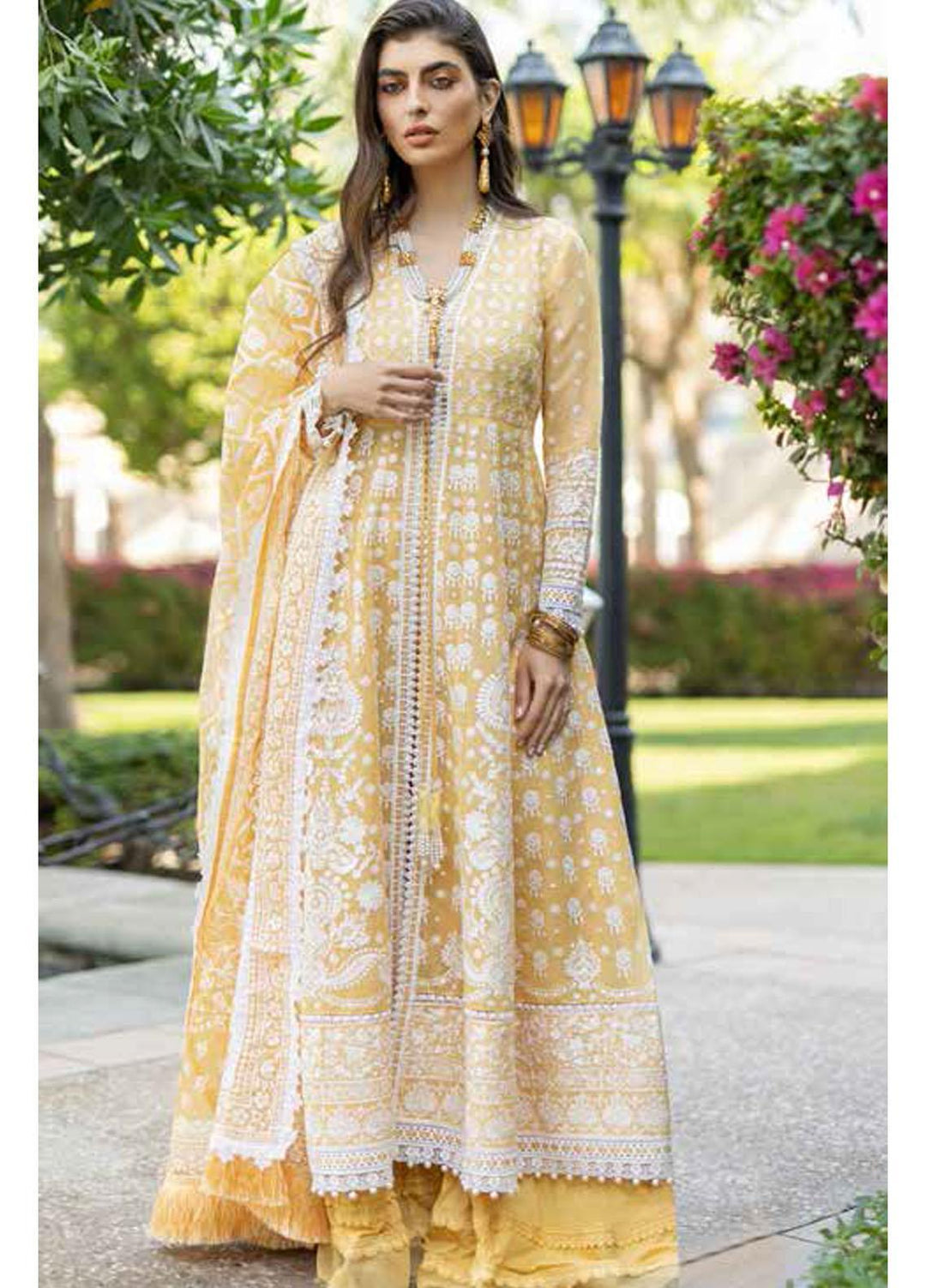 Sobia Nazir Embroidered Lawn Suits Unstitched 3 Piece SN22LL 2B - Luxury Summer Collection