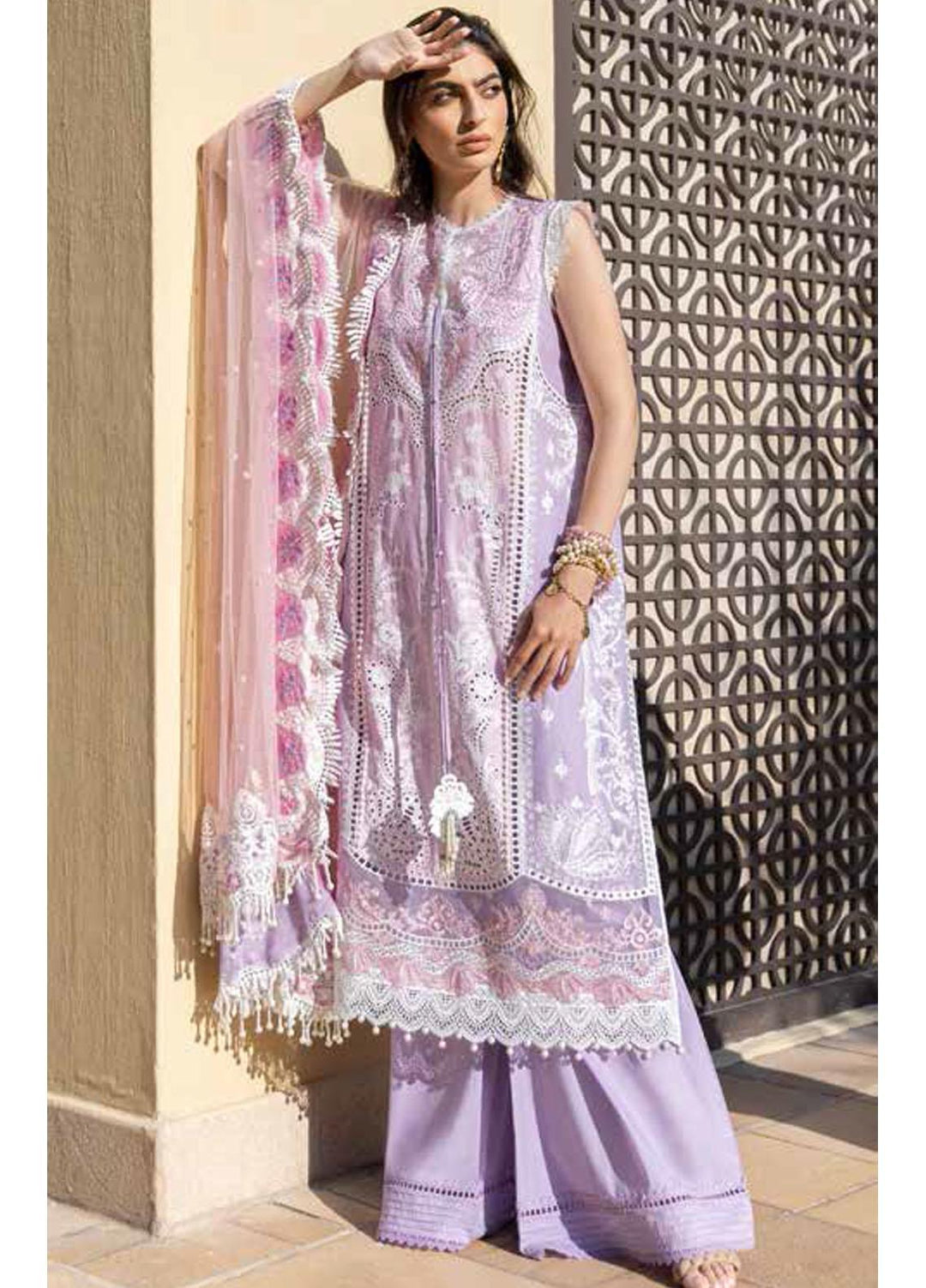 Sobia Nazir Embroidered Lawn Suits Unstitched 3 Piece SN22LL 9A - Luxury Summer Collection