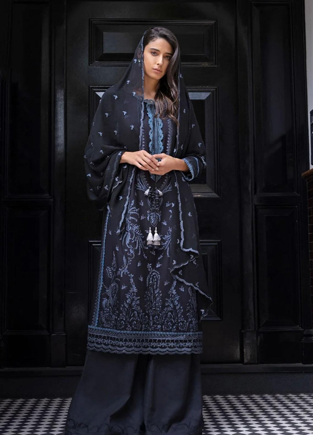 Sobia Nazir Embroidered Lawn Suits Unstitched 3 Piece SN21ML D-02 - Summer Collection