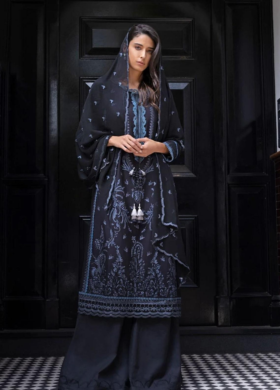 Sobia Nazir Embroidered Lawn Suits Unstitched 3 Piece SN21ML D-02 - Summer Collection