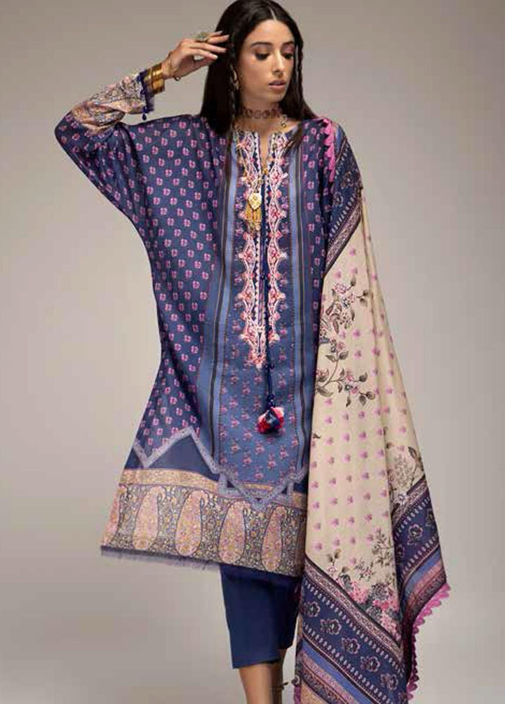Sobia Nazir Printed Lawn Suits Unstitched 3 Piece SN22PL 1A - Summer Collection
