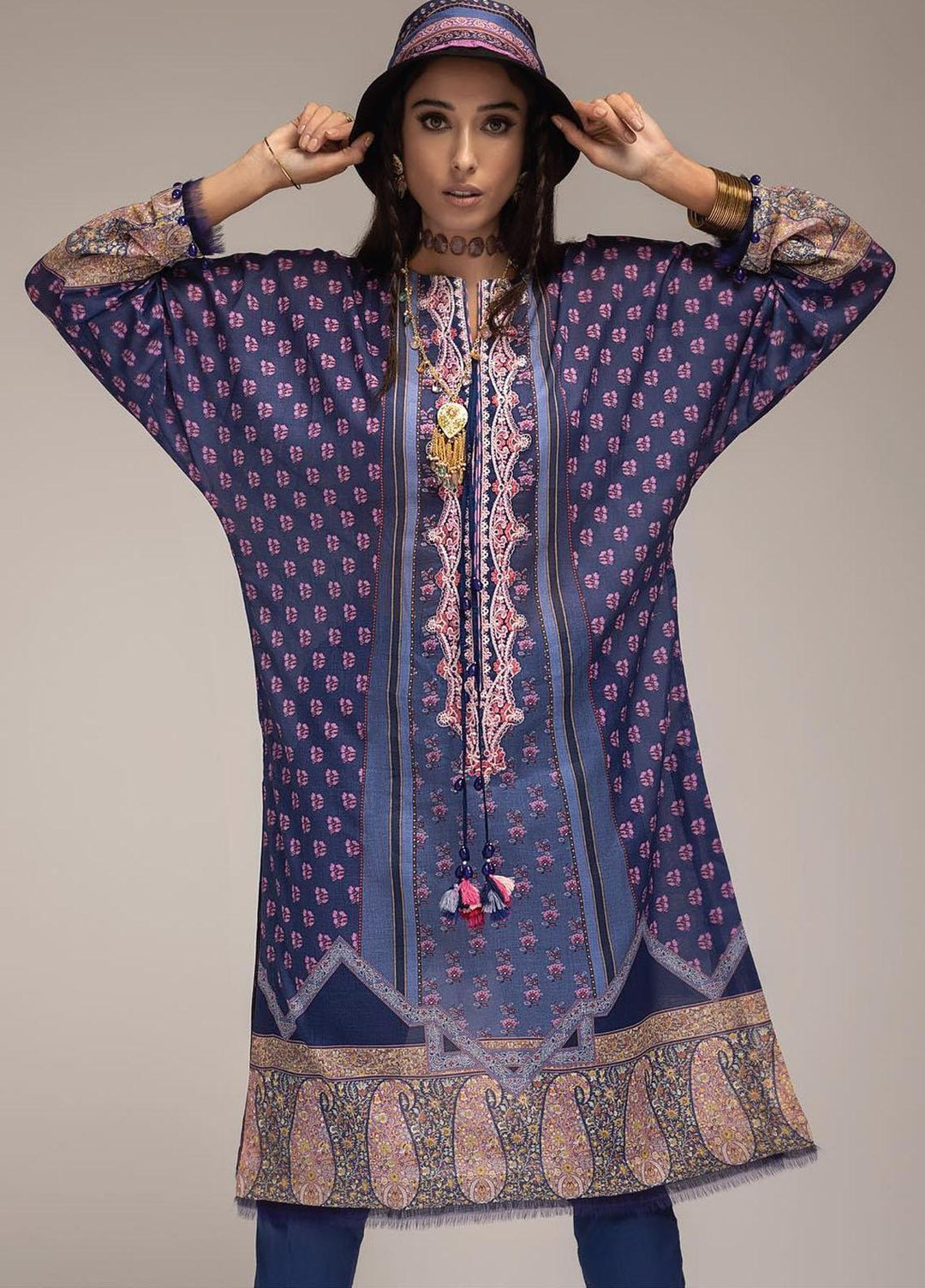 Sobia Nazir Printed Lawn Suits Unstitched 3 Piece SN22PL 1A - Summer Collection