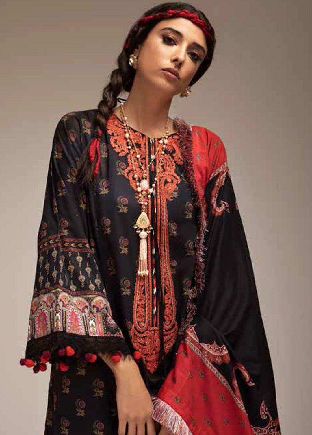 Sobia Nazir Printed Lawn Suits Unstitched 3 Piece SN22PL 2B - Summer Collection