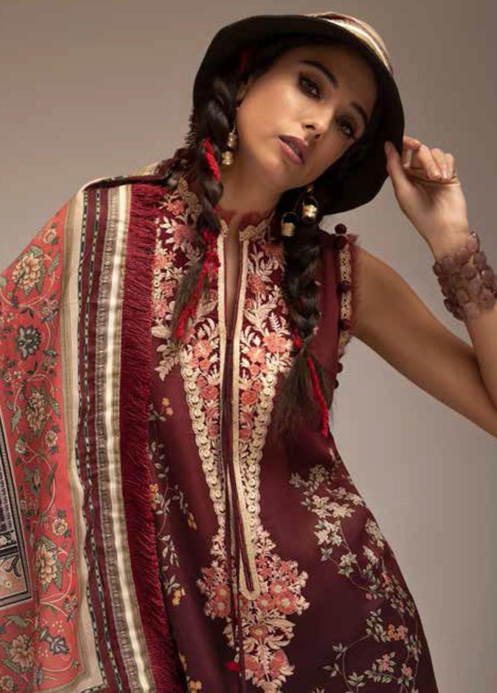 Sobia Nazir Printed Lawn Suits Unstitched 3 Piece SN22PL 4A - Summer Collection