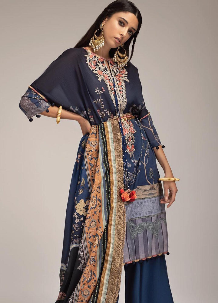 Sobia Nazir Printed Lawn Suits Unstitched 3 Piece SN22PL 4B - Summer Collection