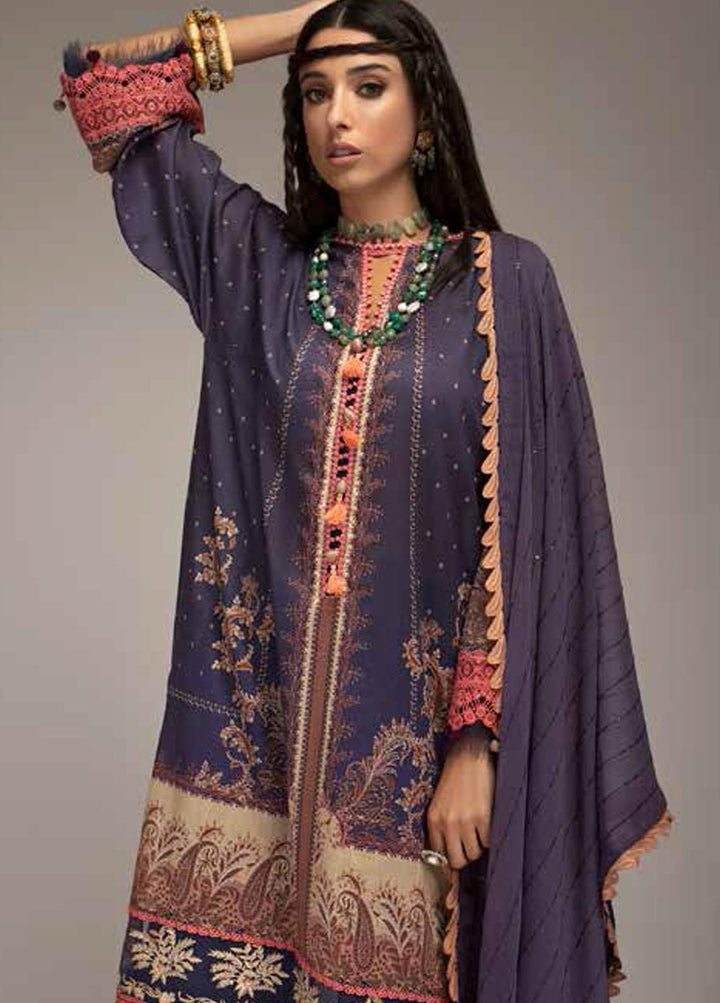 Sobia Nazir Printed Lawn Suits Unstitched 3 Piece SN22PL 5A - Summer Collection