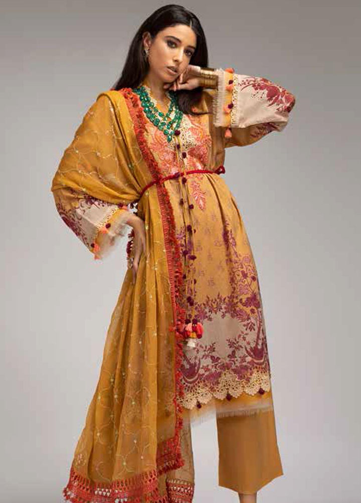 Sobia Nazir Printed Lawn Suits Unstitched 3 Piece SN22PL 6B - Summer Collection