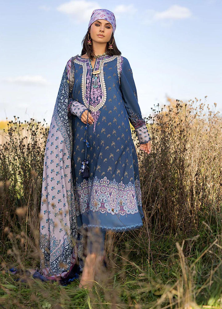 Sobia Nazir Embroidered Linen Suits Unstitched 3 Piece SN22PF 1A - Winter Collection