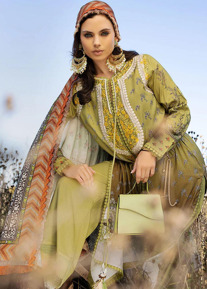 Sobia Nazir Embroidered Linen Suits Unstitched 3 Piece SN22PF 1B - Winter Collection
