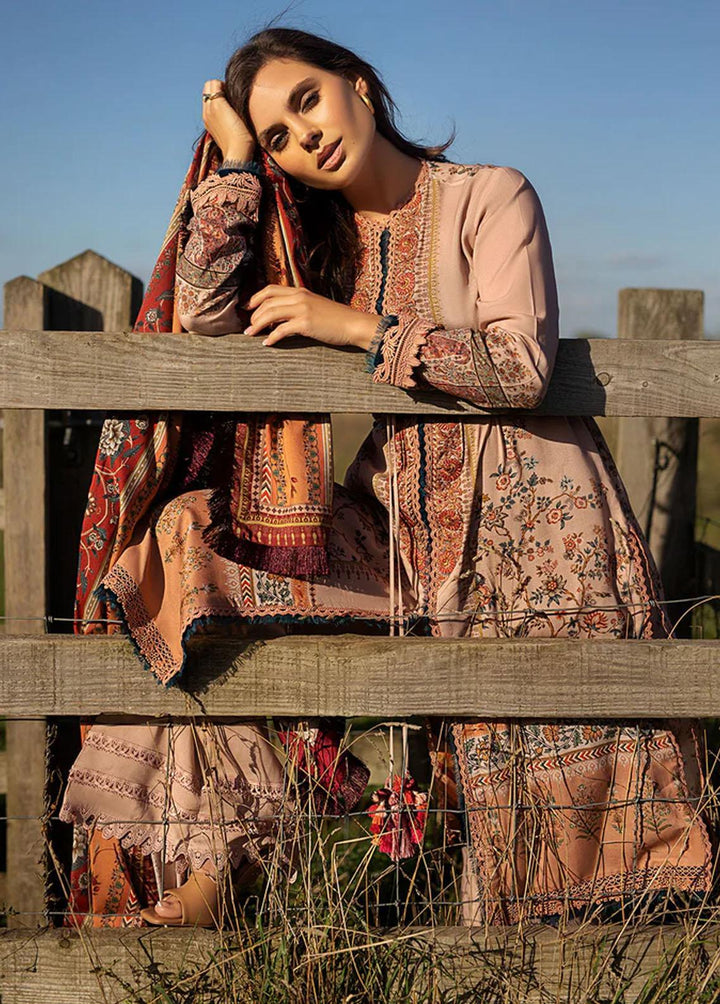 Sobia Nazir Embroidered Linen Suits Unstitched 3 Piece SN22PF 2A - Winter Collection