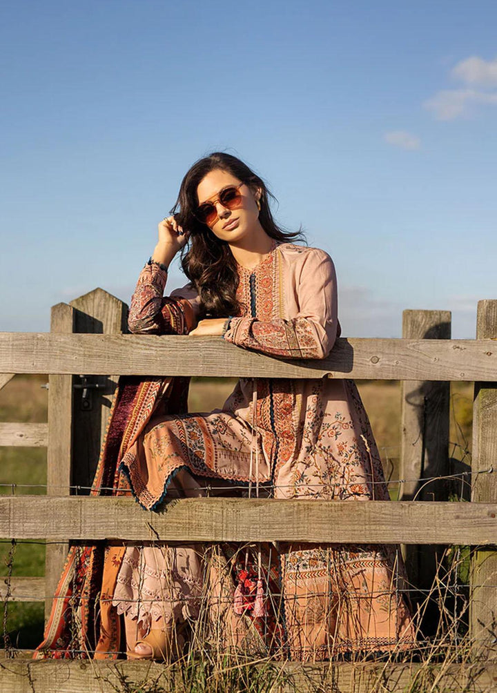 Sobia Nazir Embroidered Linen Suits Unstitched 3 Piece SN22PF 2A - Winter Collection