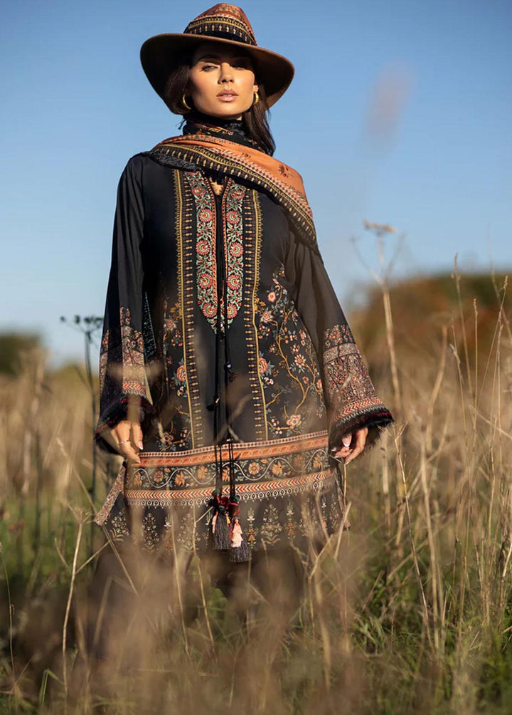 Sobia Nazir Embroidered Linen Suits Unstitched 3 Piece SN22PF 2B - Winter Collection