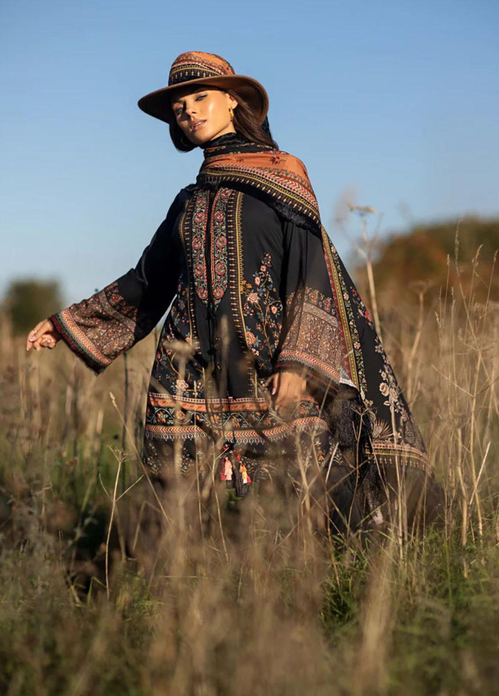 Sobia Nazir Embroidered Linen Suits Unstitched 3 Piece SN22PF 2B - Winter Collection