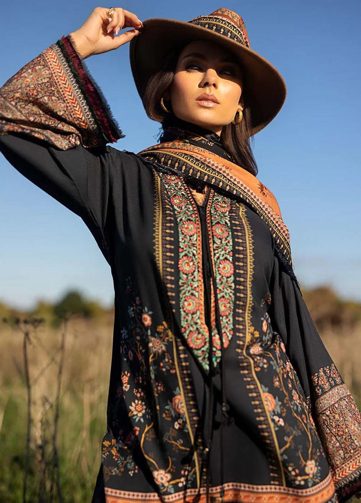 Sobia Nazir Embroidered Linen Suits Unstitched 3 Piece SN22PF 2B - Winter Collection