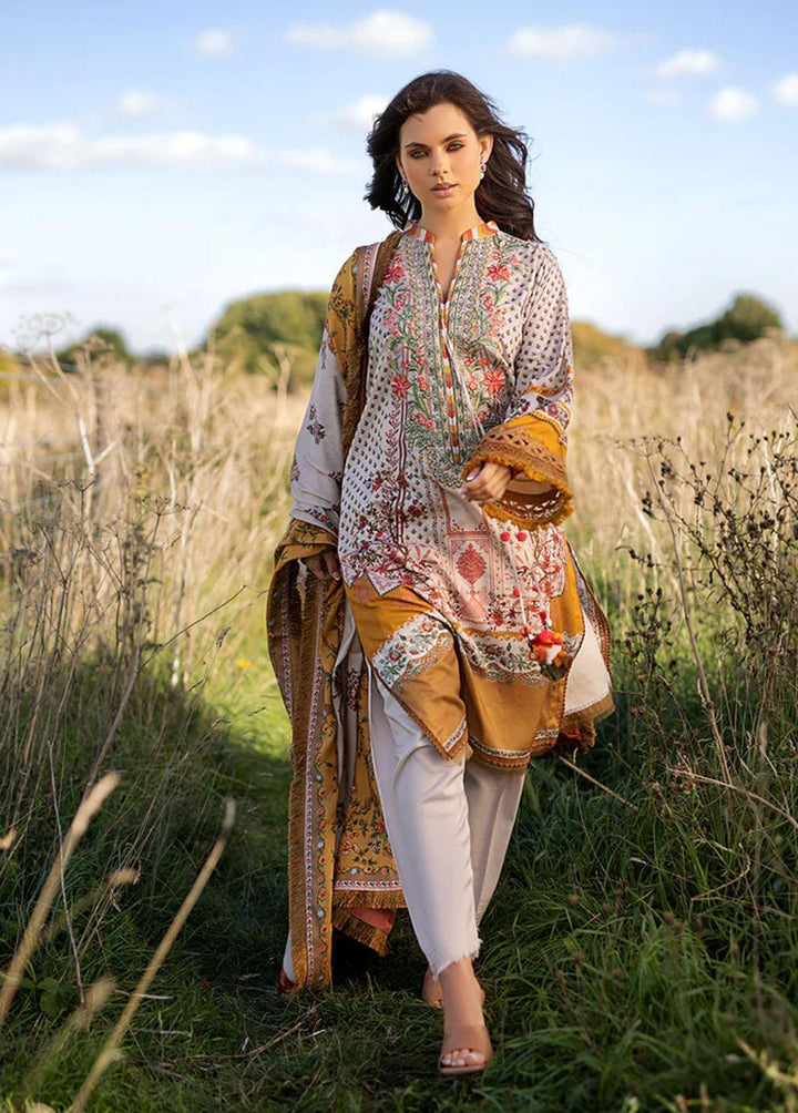 Sobia Nazir Embroidered Linen Suits Unstitched 3 Piece SN22PF 3A - Winter Collection