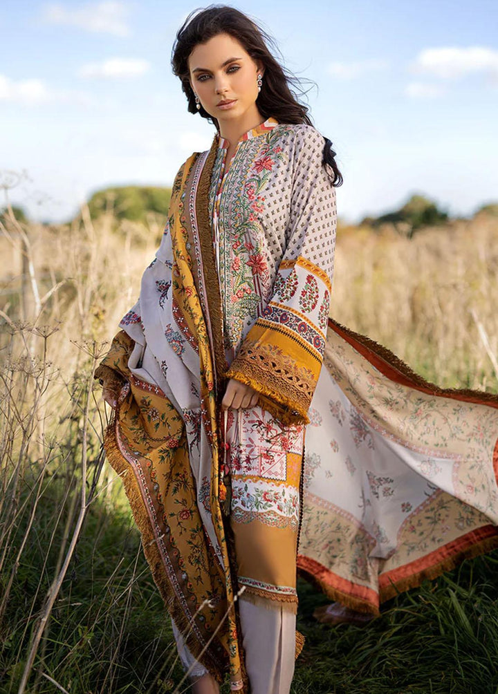 Sobia Nazir Embroidered Linen Suits Unstitched 3 Piece SN22PF 3A - Winter Collection