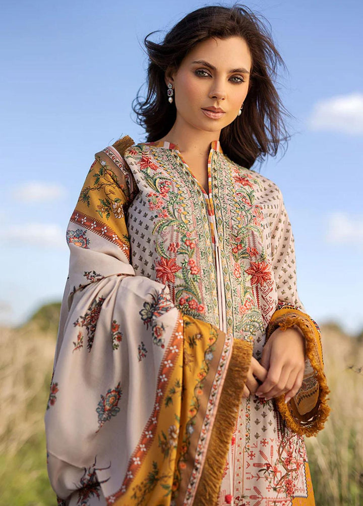 Sobia Nazir Embroidered Linen Suits Unstitched 3 Piece SN22PF 3A - Winter Collection