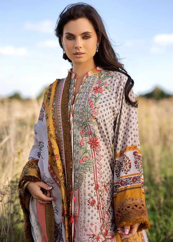 Sobia Nazir Embroidered Linen Suits Unstitched 3 Piece SN22PF 3A - Winter Collection