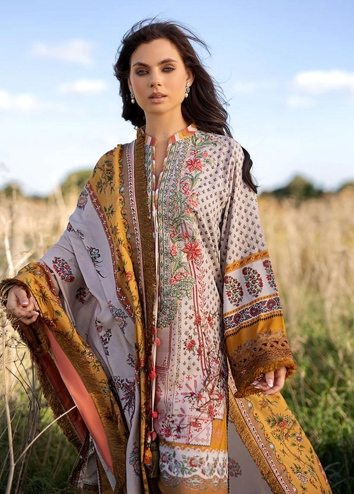 Sobia Nazir Embroidered Linen Suits Unstitched 3 Piece SN22PF 3A - Winter Collection