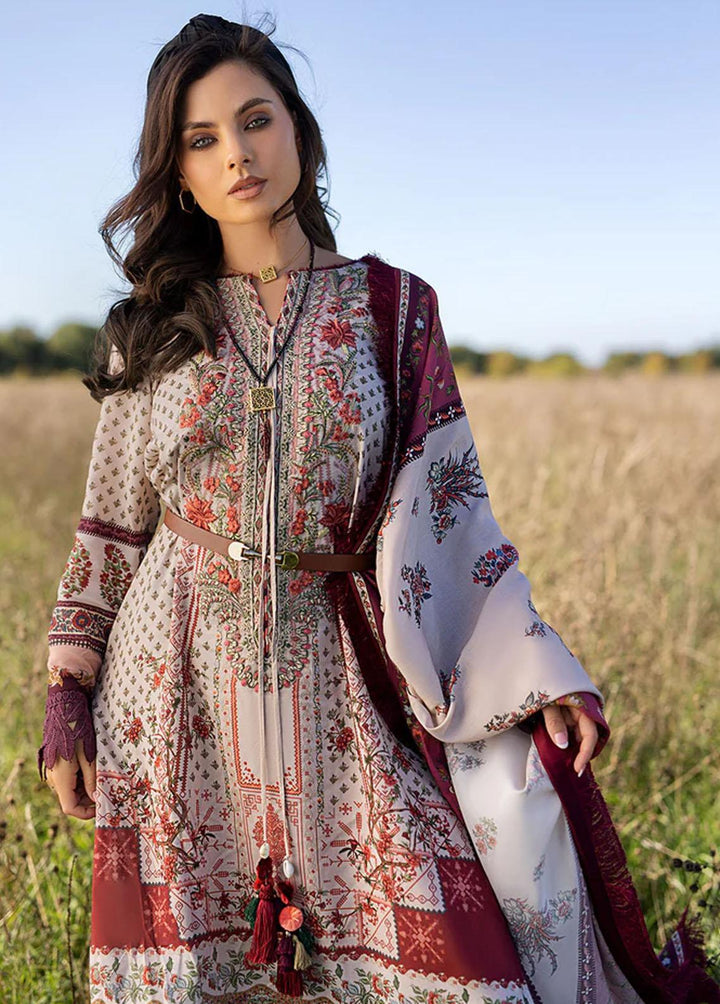 Sobia Nazir Embroidered Linen Suits Unstitched 3 Piece SN22PF 3B - Winter Collection