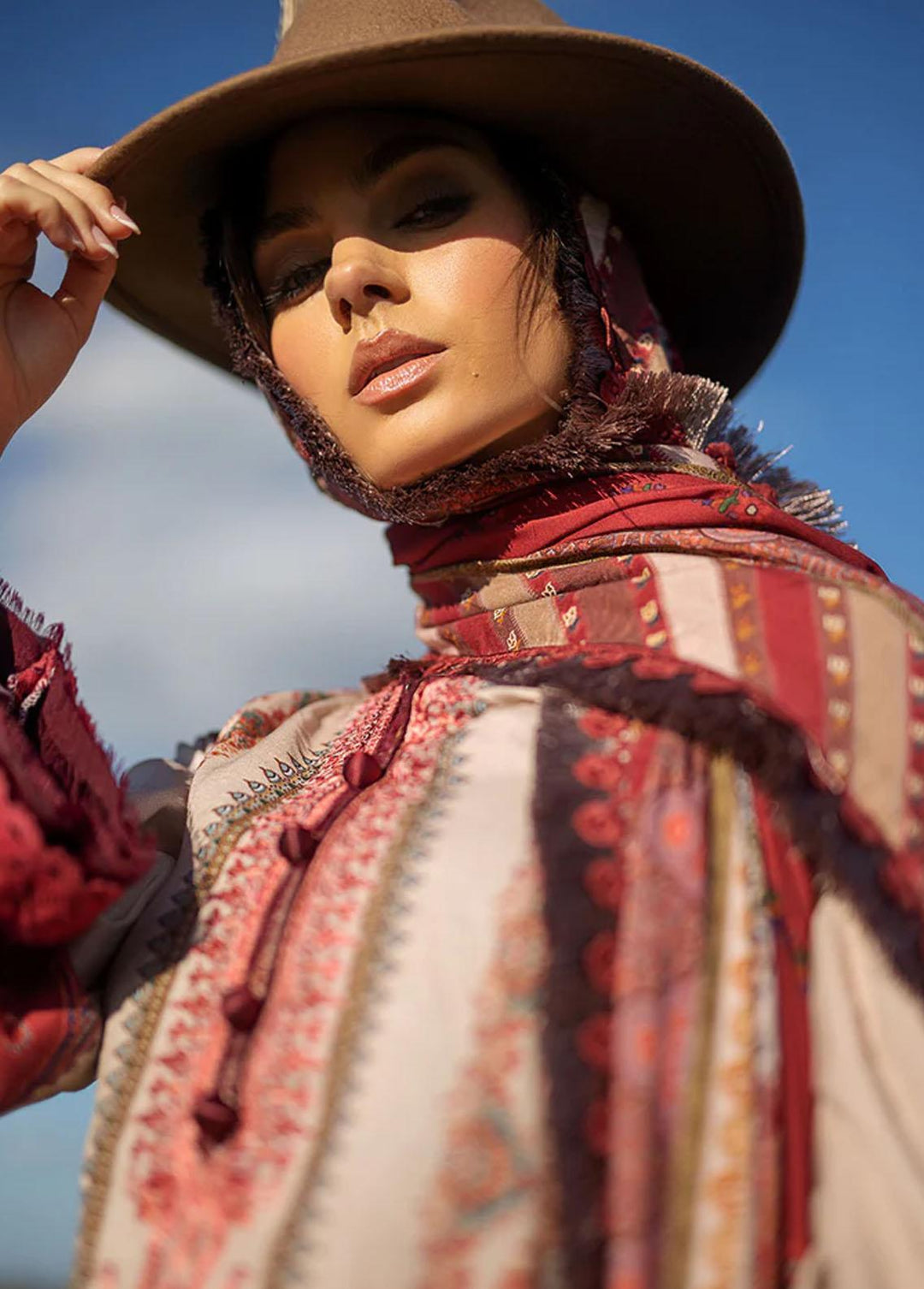 Sobia Nazir Embroidered Linen Suits Unstitched 3 Piece SN22PF 4A - Winter Collection