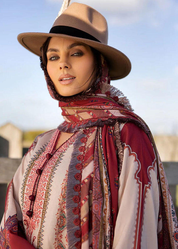 Sobia Nazir Embroidered Linen Suits Unstitched 3 Piece SN22PF 4A - Winter Collection