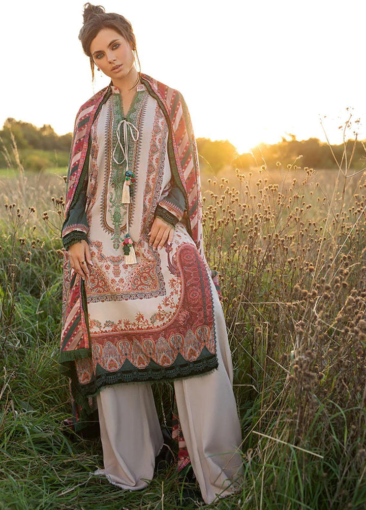 Sobia Nazir Embroidered Linen Suits Unstitched 3 Piece SN22PF 4B - Winter Collection