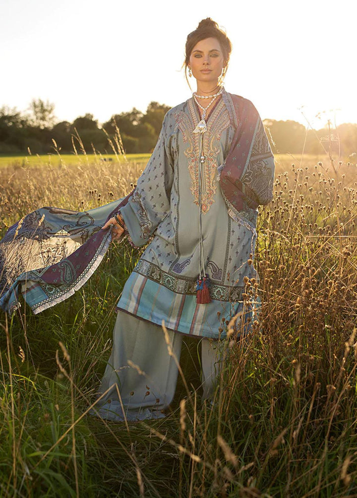 Sobia Nazir Embroidered Linen Suits Unstitched 3 Piece SN22PF 5A - Winter Collection