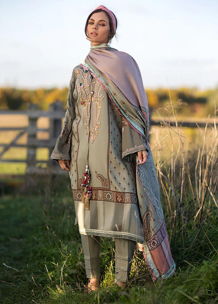 Sobia Nazir Embroidered Linen Suits Unstitched 3 Piece SN22PF 5B - Winter Collection