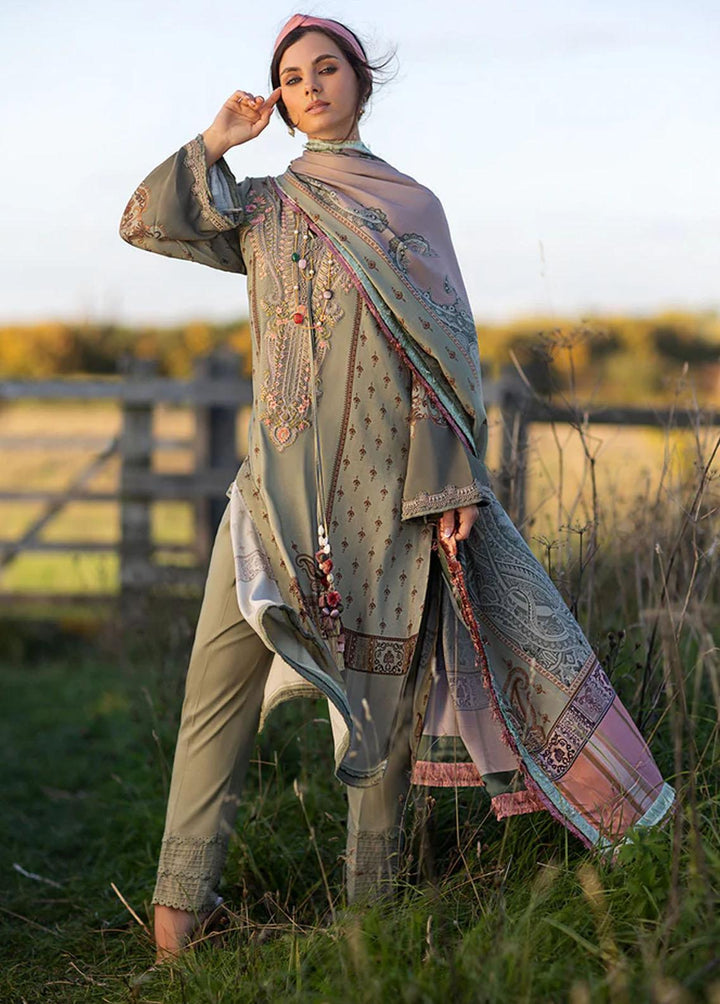 Sobia Nazir Embroidered Linen Suits Unstitched 3 Piece SN22PF 5B - Winter Collection