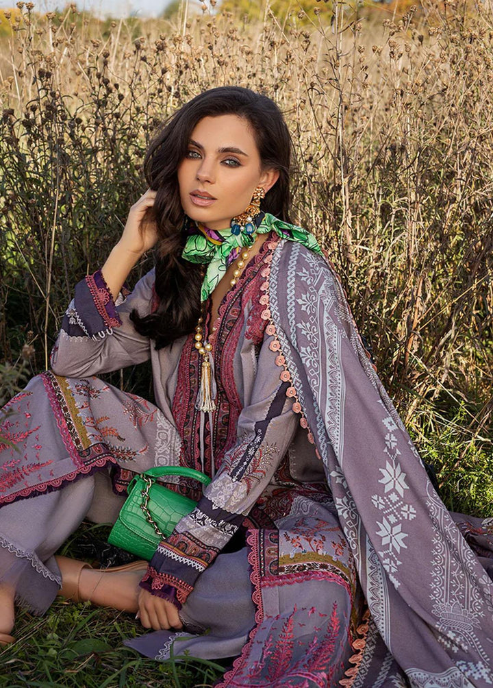 Sobia Nazir Embroidered Linen Suits Unstitched 3 Piece SN22PF 6B - Winter Collection