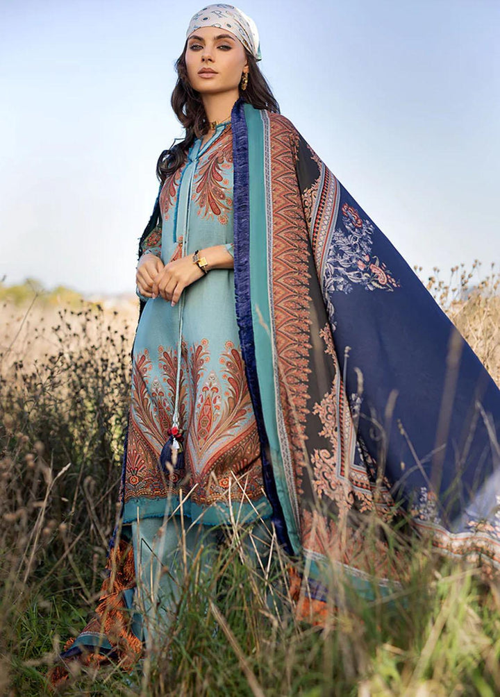 Sobia Nazir Embroidered Linen Suits Unstitched 3 Piece SN22PF 7A - Winter Collection