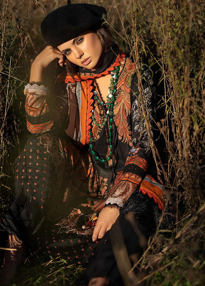 Sobia Nazir Embroidered Linen Suits Unstitched 3 Piece SN22PF 7B - Winter Collection
