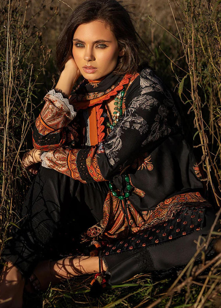 Sobia Nazir Embroidered Linen Suits Unstitched 3 Piece SN22PF 7B - Winter Collection