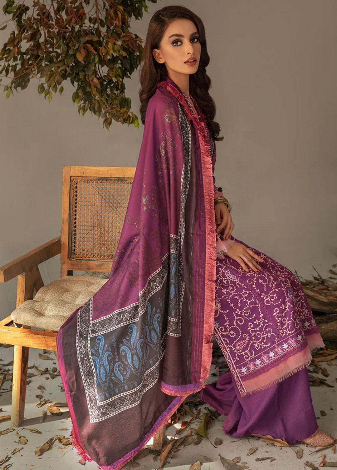 Sobia Nazir Embroidered Karandi Suits Unstitched 3 Piece SN23AW 1A - Winter Collection