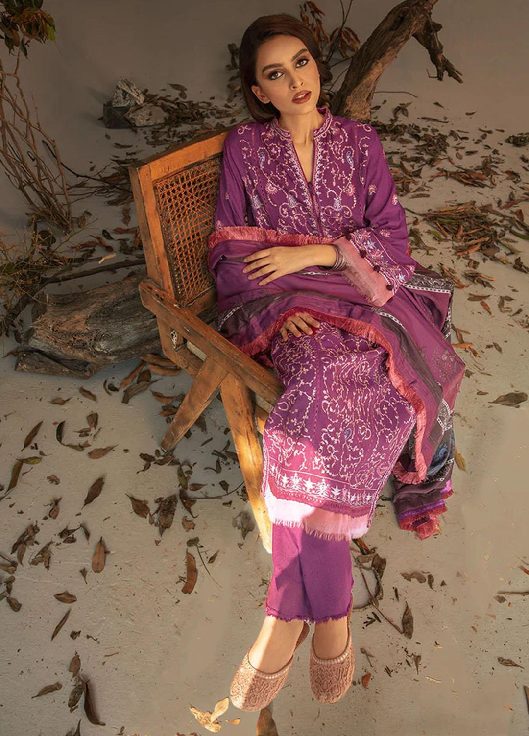 Sobia Nazir Embroidered Karandi Suits Unstitched 3 Piece SN23AW 1A - Winter Collection