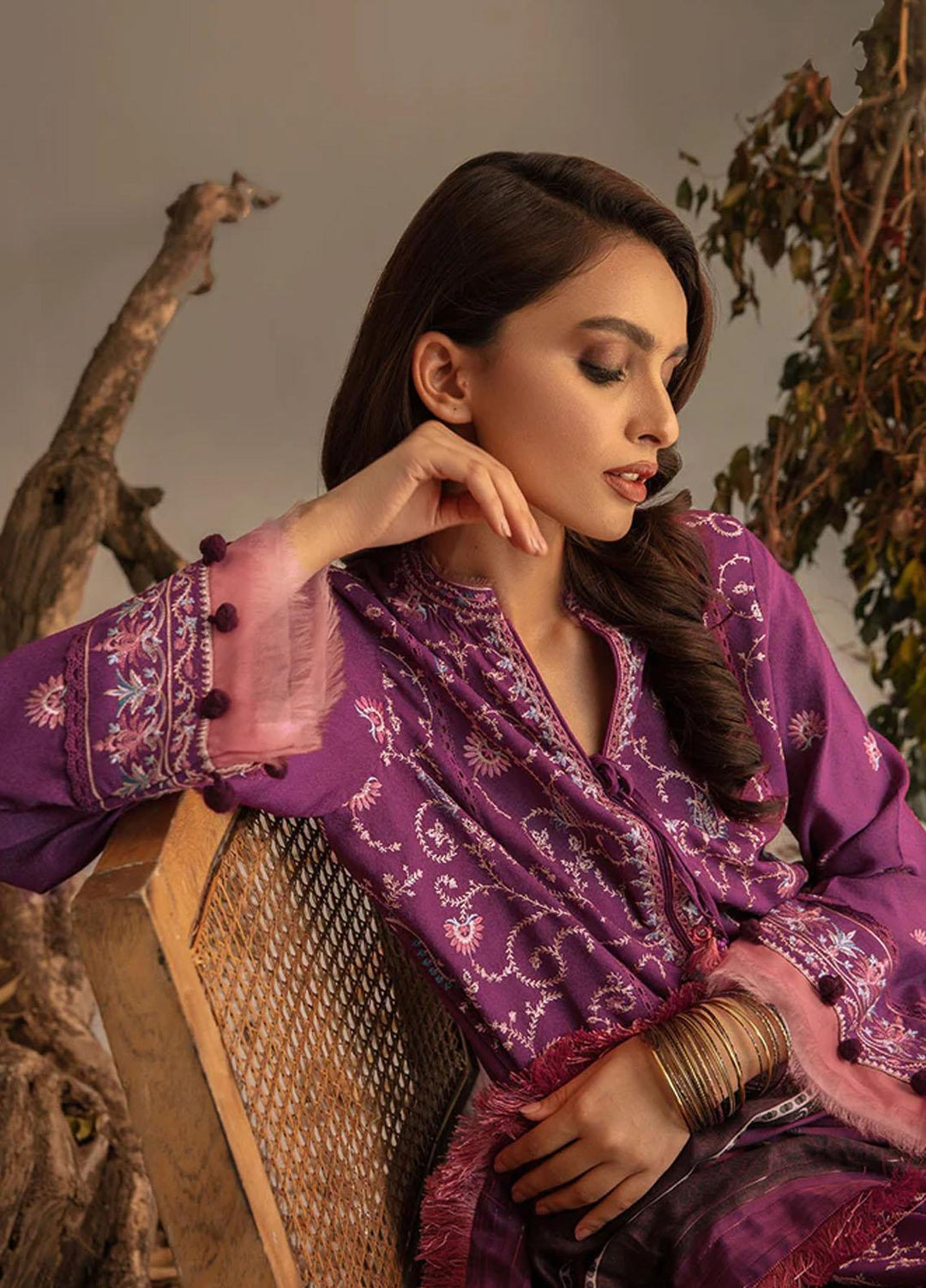 Sobia Nazir Embroidered Karandi Suits Unstitched 3 Piece SN23AW 1A - Winter Collection
