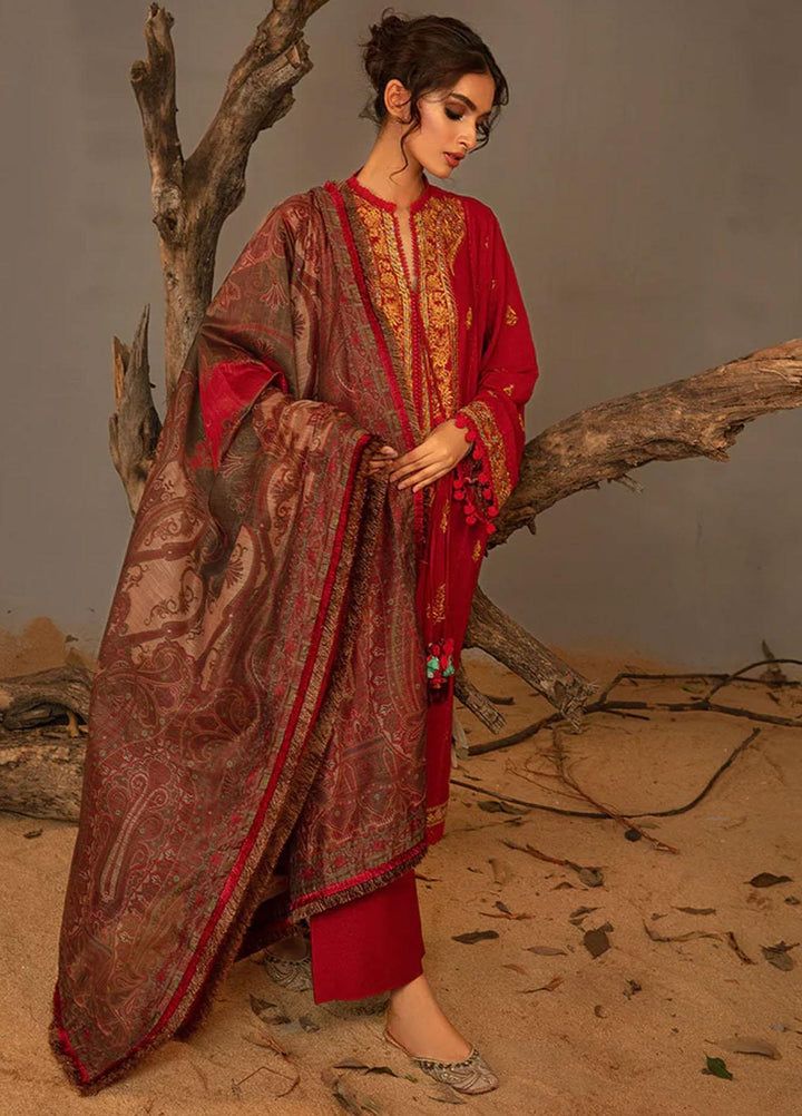 Sobia Nazir Embroidered Karandi Suits Unstitched 3 Piece SN23AW 3A - Winter Collection