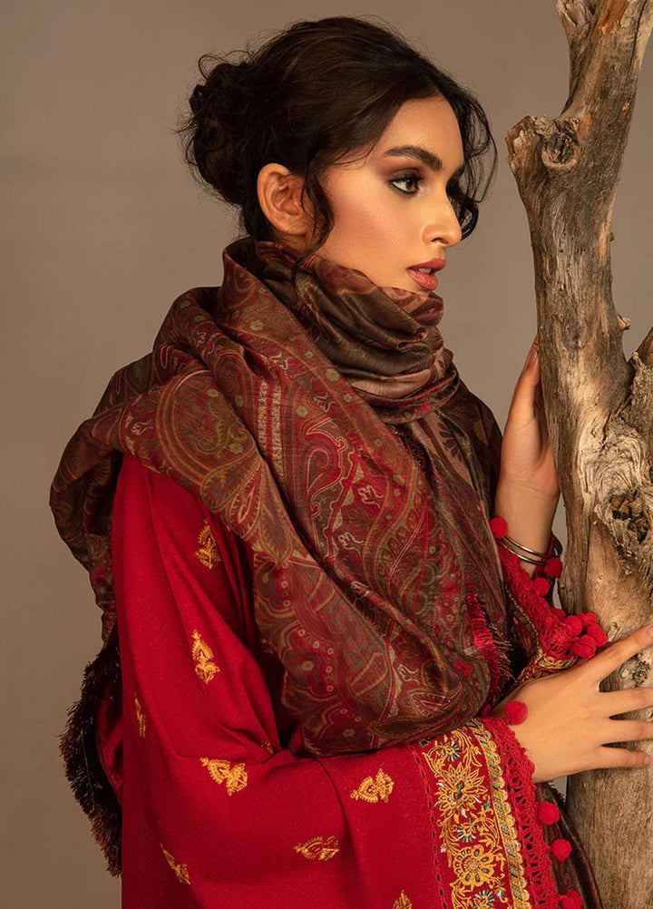 Sobia Nazir Embroidered Karandi Suits Unstitched 3 Piece SN23AW 3A - Winter Collection