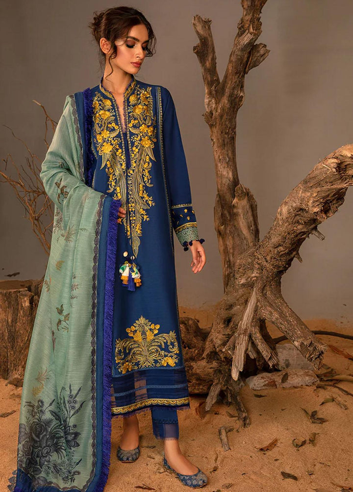 Sobia Nazir Embroidered Slub Suits Unstitched 3 Piece SN23AW 4A - Winter Collection