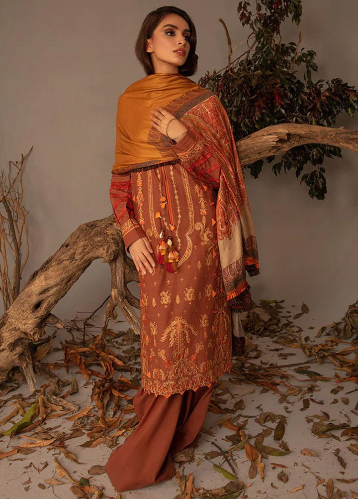Sobia Nazir Embroidered Slub Suits Unstitched 3 Piece SN23AW 5A - Winter Collection
