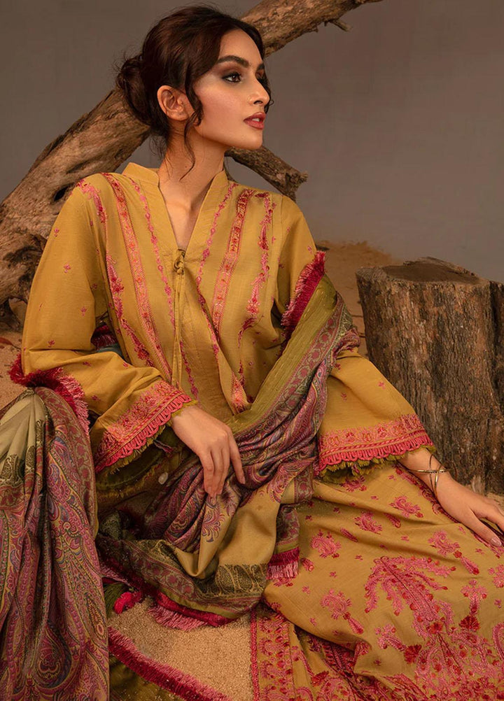 Sobia Nazir Embroidered Slub Suits Unstitched 3 Piece SN23AW 5B - Winter Collection
