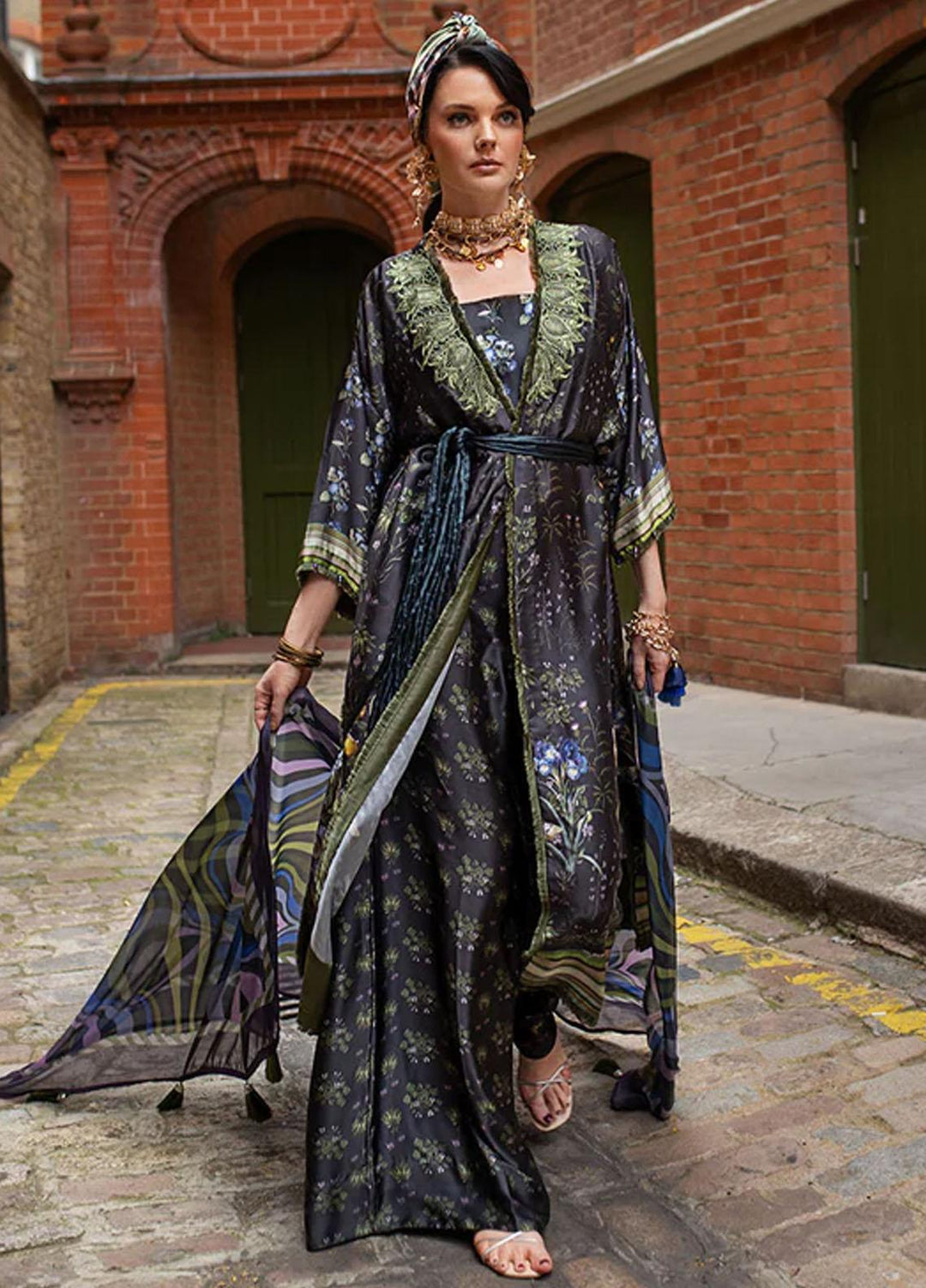 Sobia Nazir Embroidered Silk Suits Unstitched 3 Piece SN23SL D-02 - Formal Collection