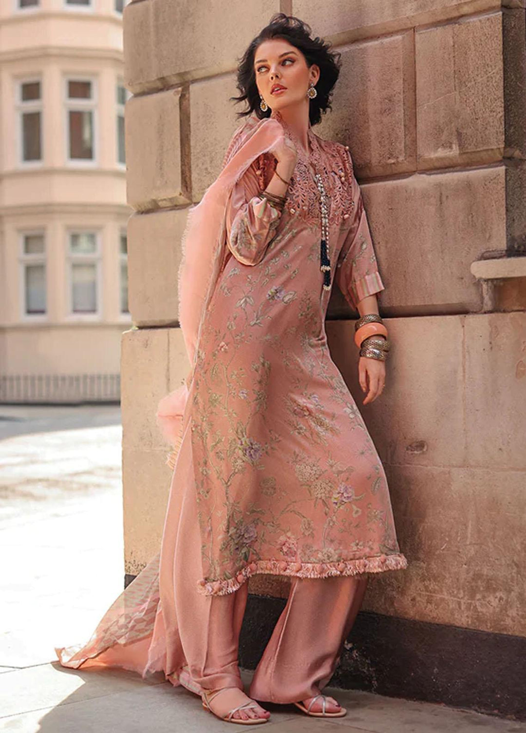 Sobia Nazir Embroidered Silk Suits Unstitched 3 Piece SN23SL D-04 - Formal Collection