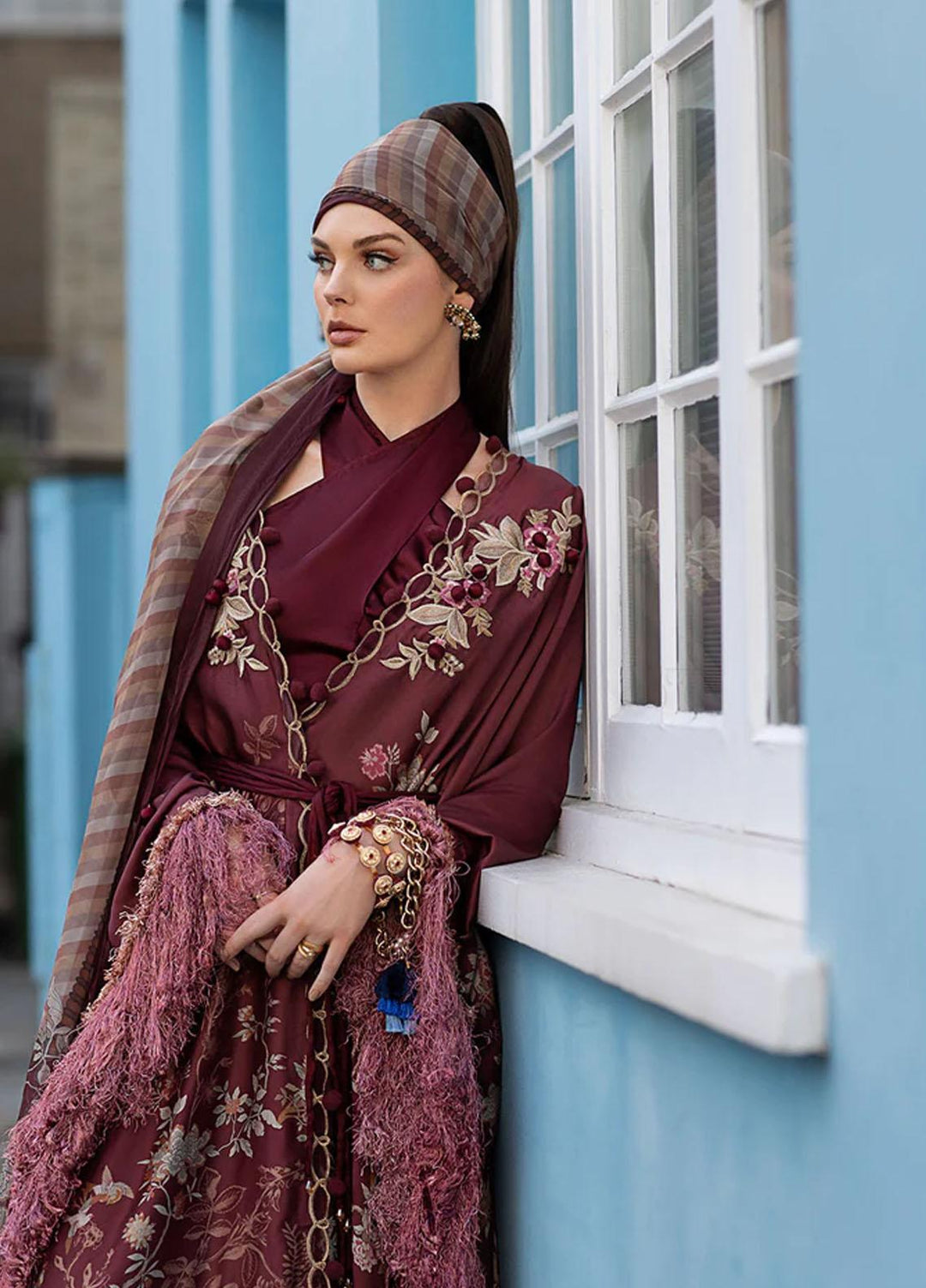 Sobia Nazir Embroidered Silk Suits Unstitched 3 Piece SN23SL D-05 - Formal Collection