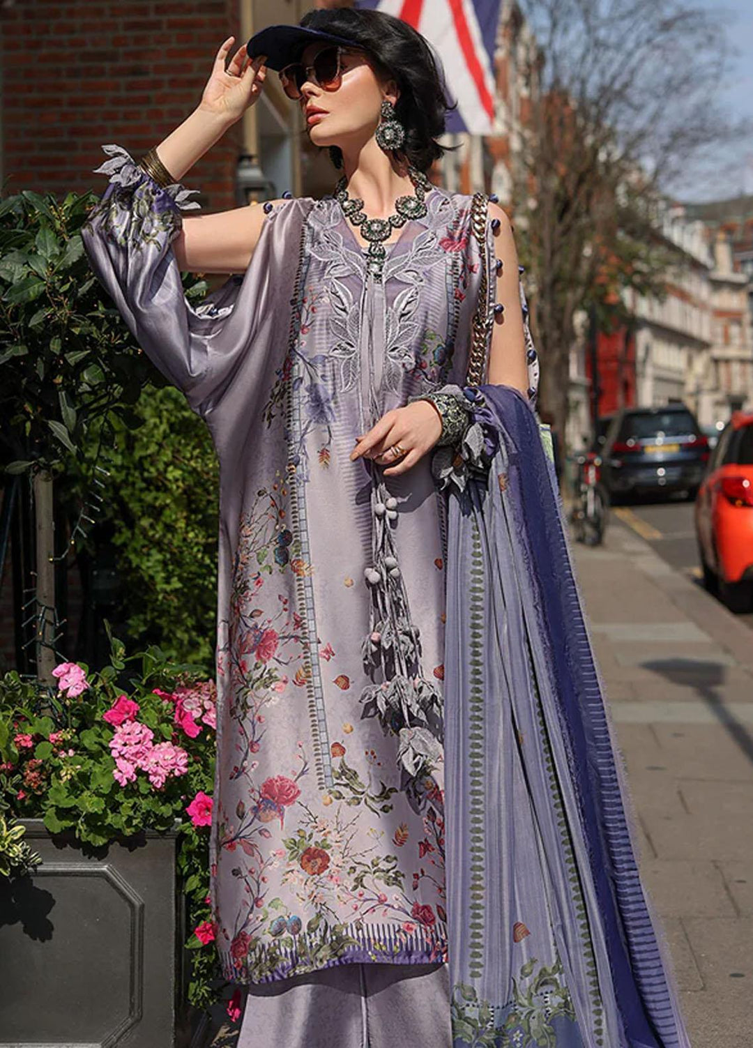 Sobia Nazir Embroidered Silk Suits Unstitched 3 Piece SN23SL D-06 - Formal Collection